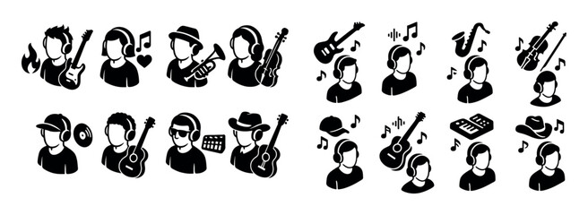 Fototapeta premium Music Genre Icons