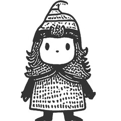 Wake from the Noise Vintage Illustration Vector