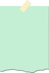 sheet of paper on a white background