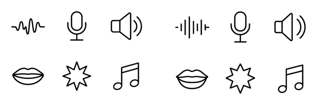 Minimalist Audio Icons