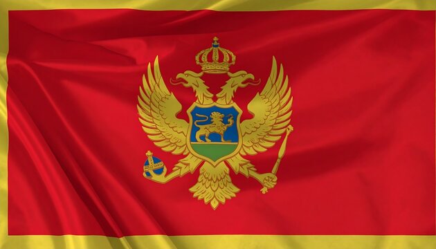 Flag of Montenegro - Powered by Adobe