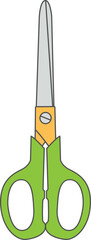 Vector illustration of a scissor