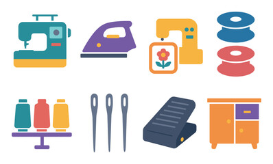 Sewing Equipment Icons