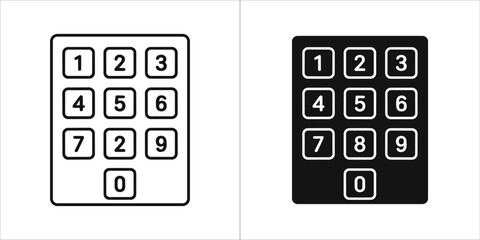 Keypad, security system access control, password entry panel