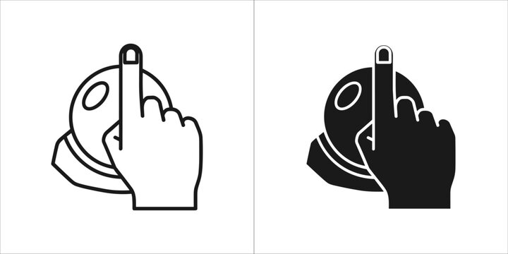 Magic 8 ball vector icon set, fortune telling toy prediction game