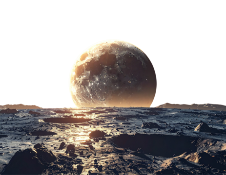 Total Lunar Eclipse Sequence – Celestial Phenomenon PNG