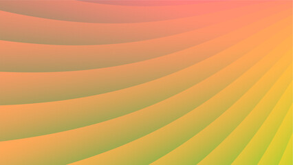 Abstract Curved Rainbow Pattern Background | Soft Earth Tone Radial Sweep Design