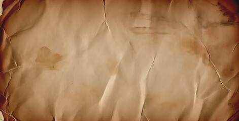 vintage wrinkled parchment paper texture background for design and branding.