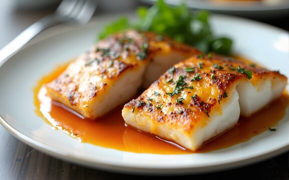 Delicious fillets of pollock or coalfish. High quality