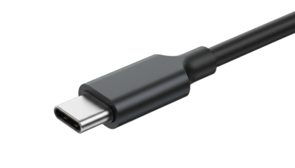 USB-C Charging Cable Close-Up PNG