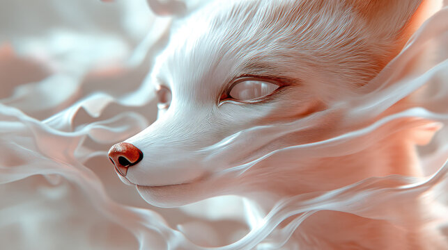 Italian Brainrot, surreal 3D fox in Venetian carnival mask during Venice festival, neon chaotic humor, whimsical maximalist meme art, copy space