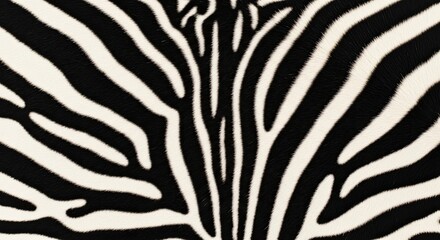 Zebra Stripe Pattern Close-up Black and White Abstract Texture Background Animal Fur