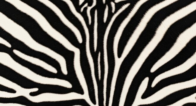 Zebra Stripe Pattern Close-up Black and White Abstract Texture Background Animal Fur
