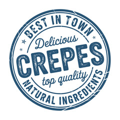 Best in town delicious crepes top quality natural ingredients stamp
