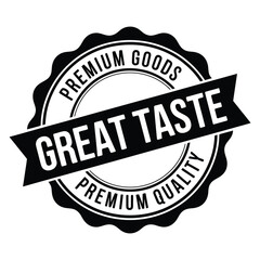 Obraz premium Premium quality great taste seal of approval stamp