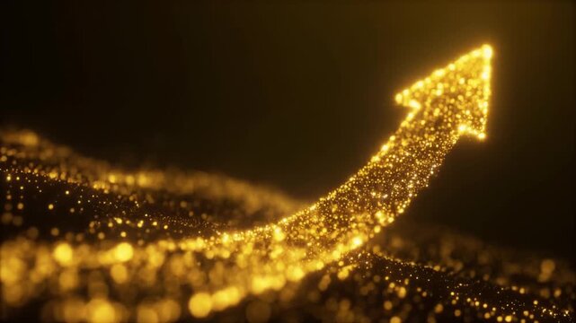 Golden Arrow of Success - A Sparkling Path to Growth and Achievement.