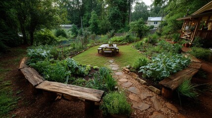 Guide to designing eco-friendly suburban permaculture vegetable gardens