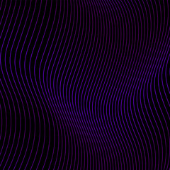 Blue Flowing Wave Lines Abstract Dynamic Background Design