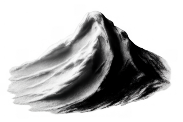 White textured cosmetic cream smear showing detailed lines and light gradients, ideal for beauty, health, and skincare concepts