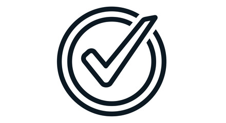 Confirming successful project completion with a bold checkmark icon signifying approval and positive outcomes for business success, Generative AI.