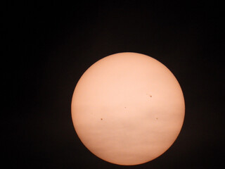 Obraz premium extremely zoomed sun with its freckles