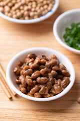 Natto (Fermented soybean), Traditional Japanese food, Healthy eating for gut health