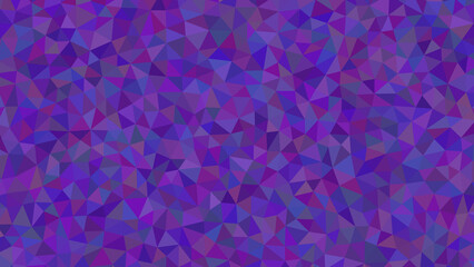 Fototapeta premium Abstract low poly geometric mosaic pattern in vibrant shades of purple and blue, creating a dynamic texture for modern design, digital art and presentation.