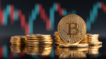 Cryptocurrency concept bitcoin investment digital finance