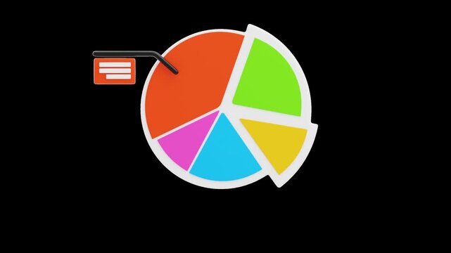 3D Pie Chart | Alpha Channel
