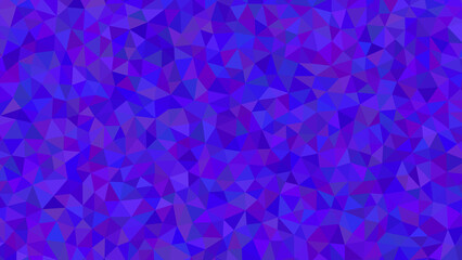 Obraz premium Abstract geometric polygonal background with vibrant gradient shades of blue and purple creating a dynamic low poly mosaic texture pattern for modern design.