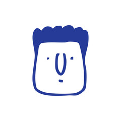 doodle face character