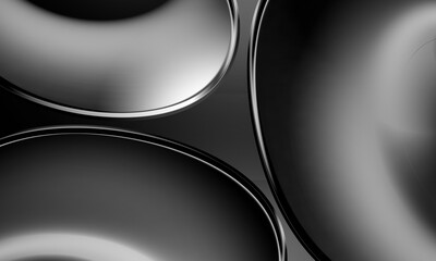 Black Gradient Glossy Fluid Form Background