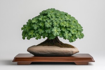 St. Patrick’s Day shamrock tree with vibrant green clovers