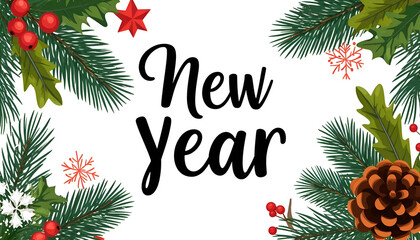 This illustration is perfect for holiday greeting cards, website banners, social media posts, event flyers, email marketing campaigns, and decorative seasonal prints.