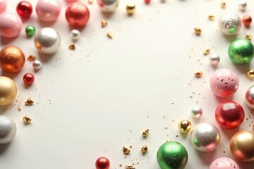 Colorful Christmas Baubles