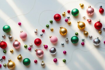 Colorful Christmas Baubles