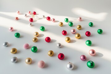 Colorful Christmas Baubles