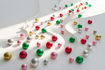 Colorful Christmas Baubles