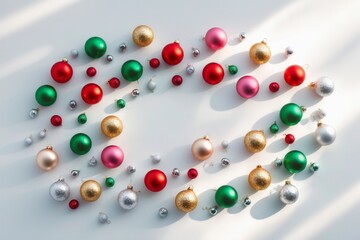 Colorful Christmas Baubles