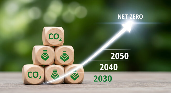 Achieve net zero emissions by 2050 with carbon reduction strategy