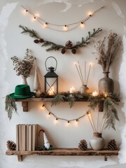 Festive Shelf Arrangement
