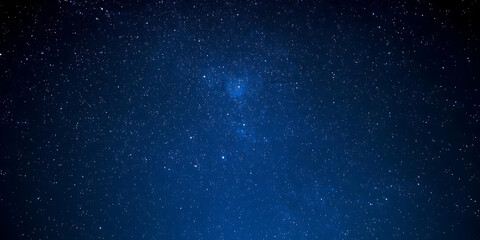 Obraz premium Deep blue night sky filled with countless stars