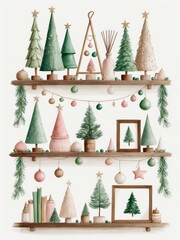 Festive Shelf Illustration