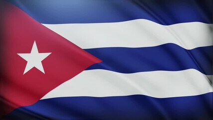Cuba flag with blue stripes and triangle suitable for designs, presentations, and educational materials related to cuban culture and history.