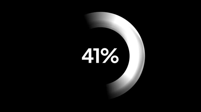 Digital Loading Screen Percentage Counter Animation Loop Background