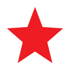 Red star icon symbol vector