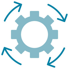 Continuity Dual Tone Glyph Icon