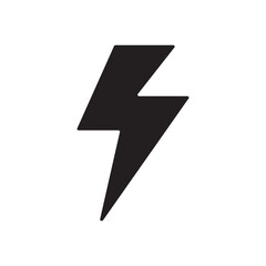 Lightning sign vector. Lightning icon