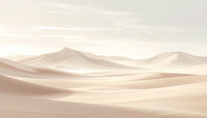 Soft Light Over Desert Dunes