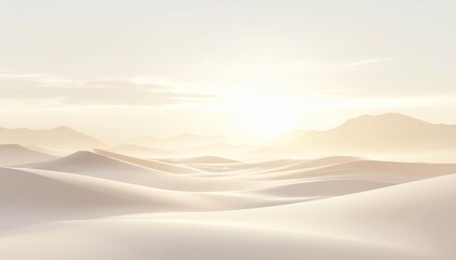 Soft Desert Dunes at Sunrise